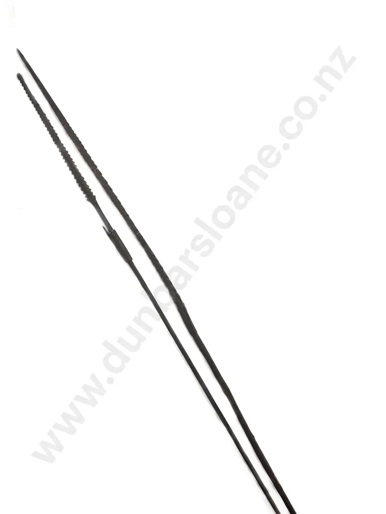 Two Ramu River Spears From Papua New Guinea Image 1++