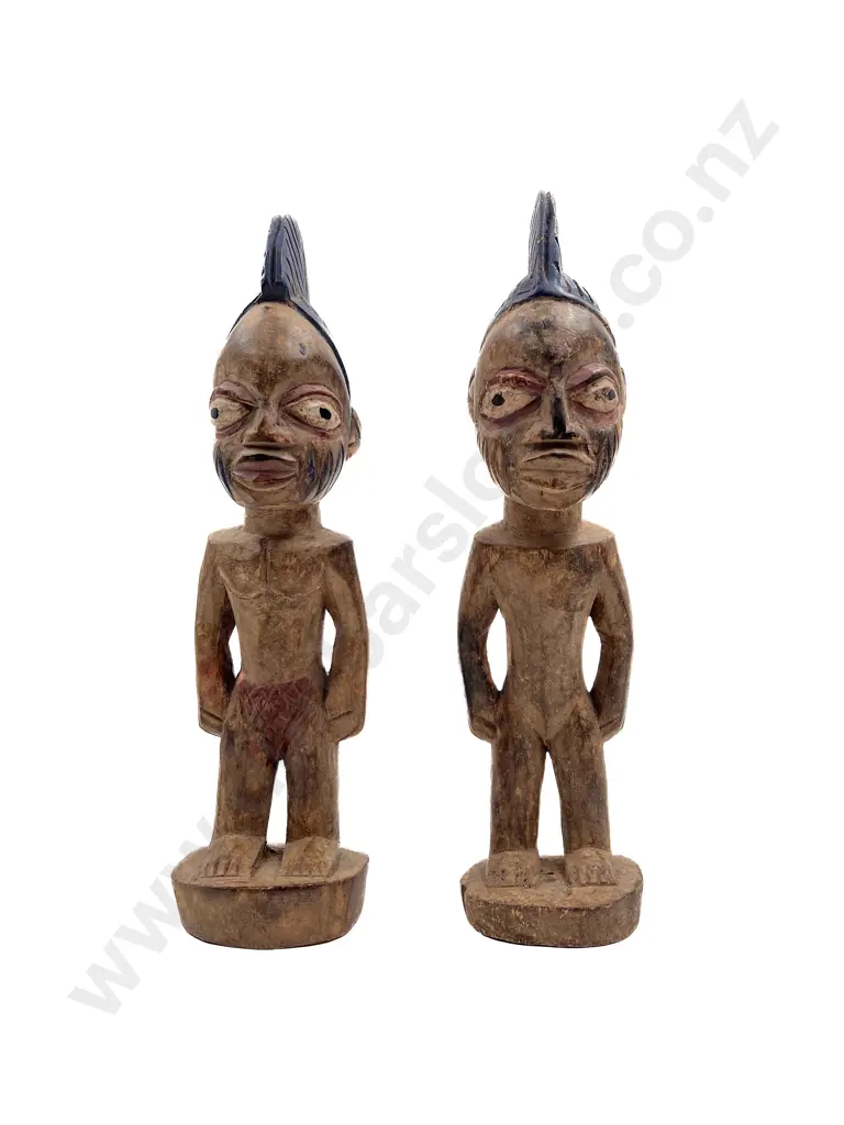 Pair of Yoruba Ibeji Figures Image 1++