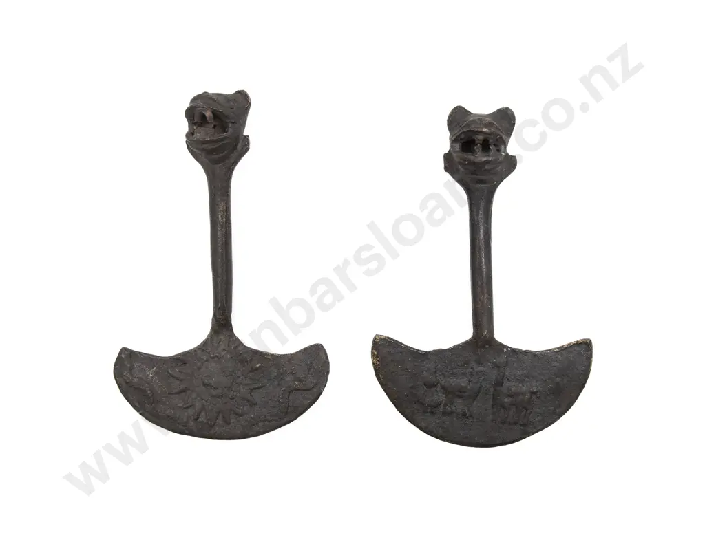Pair of Tibetan Cutting Knives Image 1++