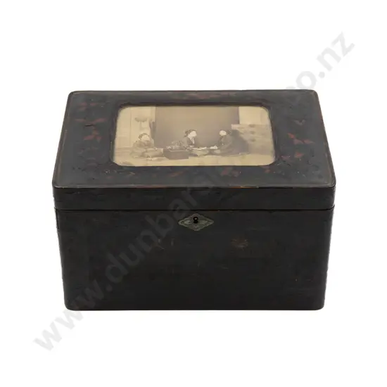 Lacquered Japanese Tea Caddy