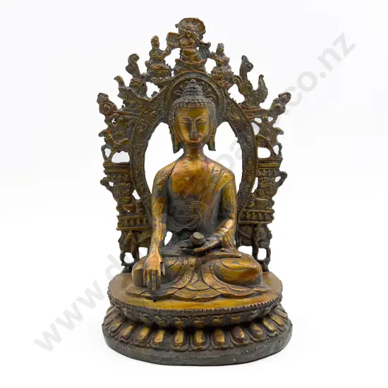 Nepalese 20th Century Bronze Cast Buddha