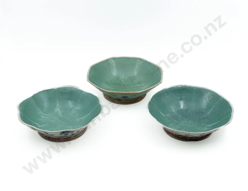 Three Antique Chinese Bowls Image 1++
