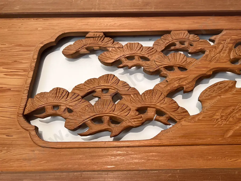 Japanese Carved Kamoi (Panel) Image 1++