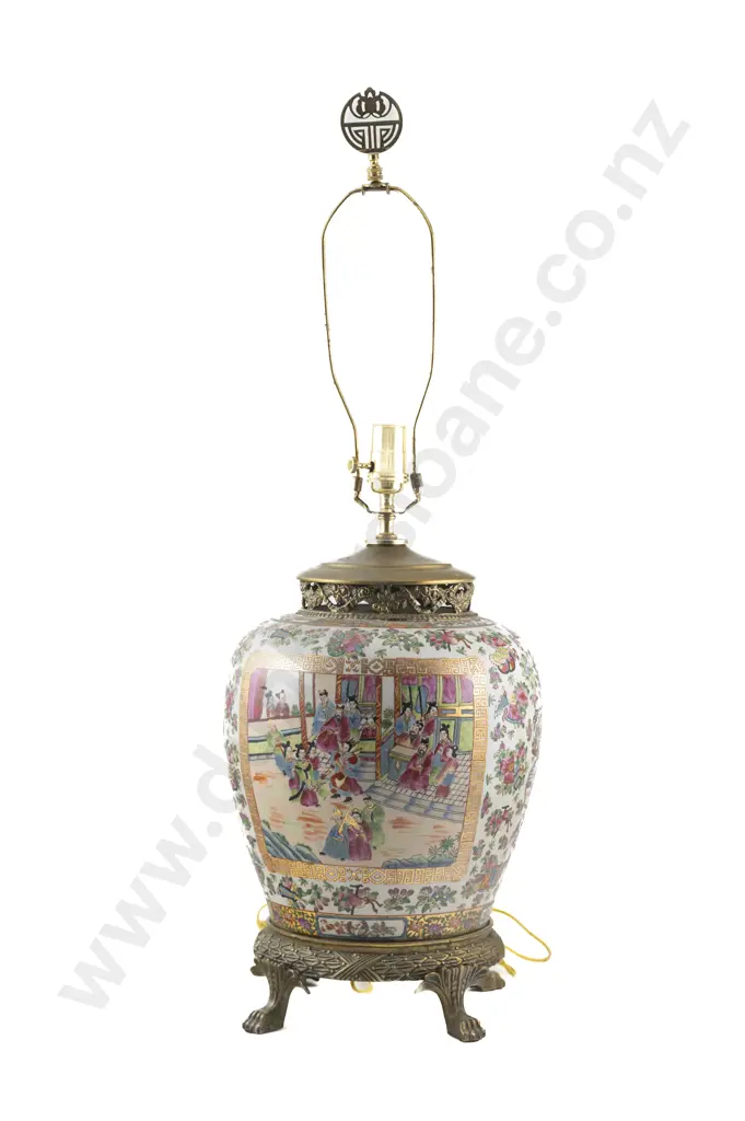 Chinese Canton Lamp Base Image 1++