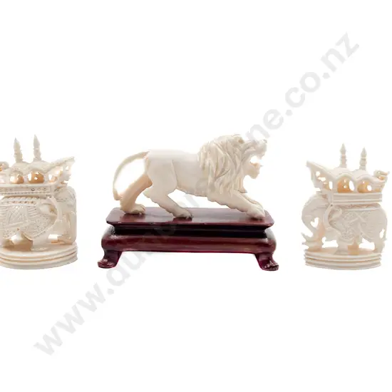 Three Indian Ivory Carvings