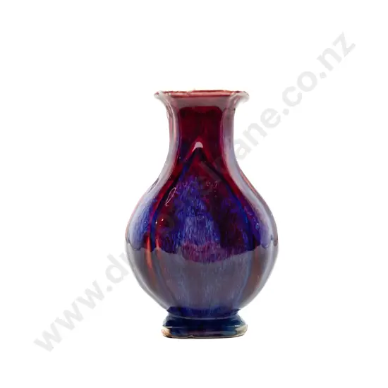 Chinese Qing Flambe Glazed Vase