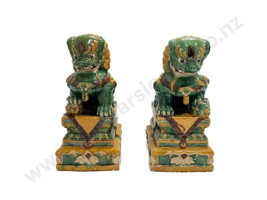Pair of Temple Foo Lions Image 1++