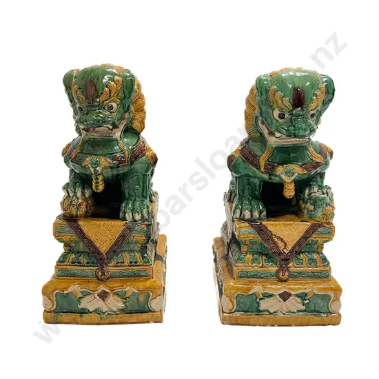 Pair of Temple Foo Lions