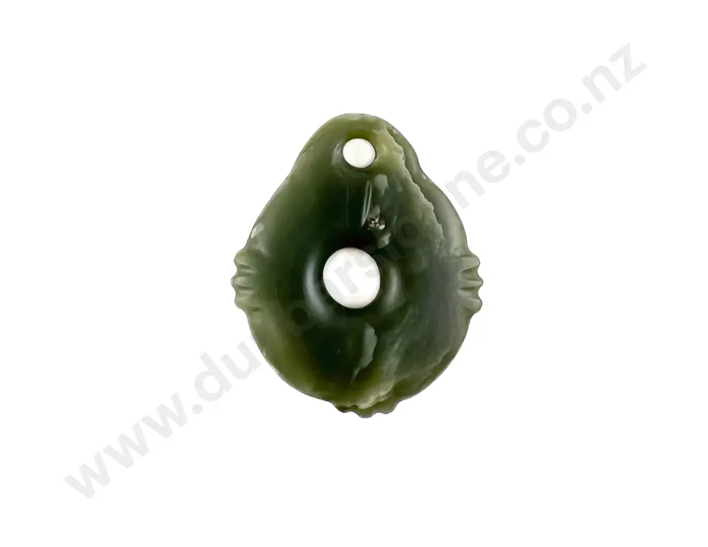 A Large Kakaporia Carved In Inanga Pounamu Image 1++