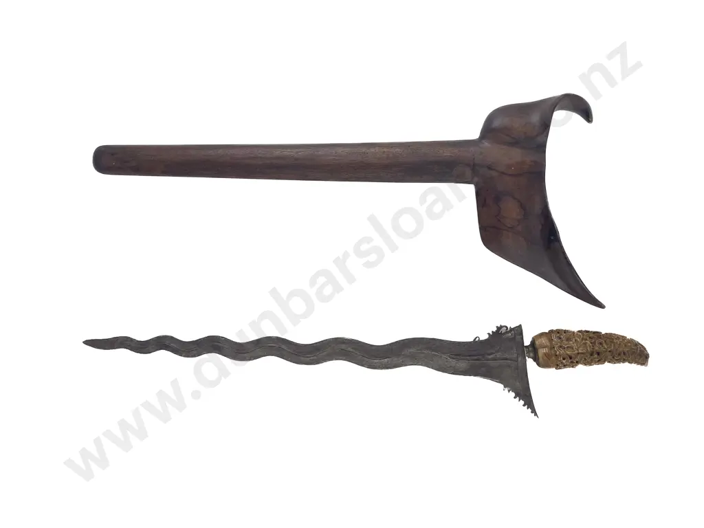 A Javanese Kris With Carved Ivory Hilt Image 1++