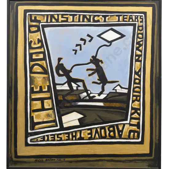 Nigel Brown (b 1949) - The Dog of Instinct