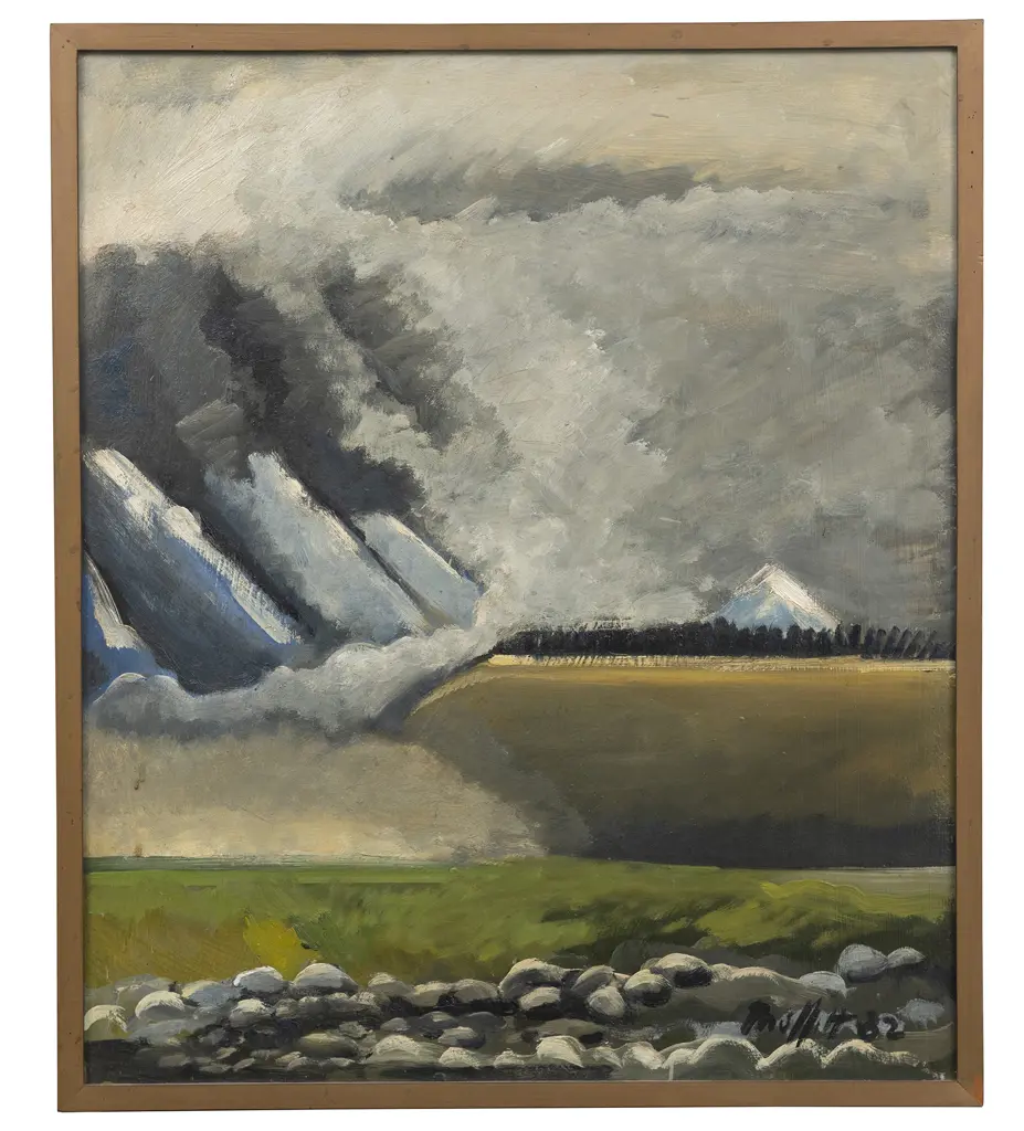 Trevor Moffitt (1936 - 2006) - Rakaia River Series No2 Image 1++