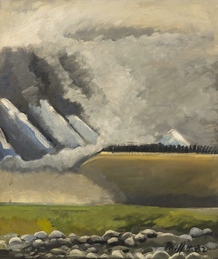 Trevor Moffitt (1936 - 2006) - Rakaia River Series No2 Image 1++