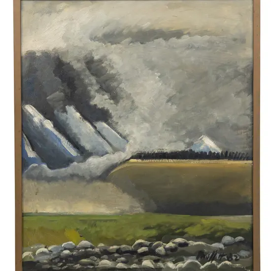 Trevor Moffitt (1936 - 2006) - Rakaia River Series No2