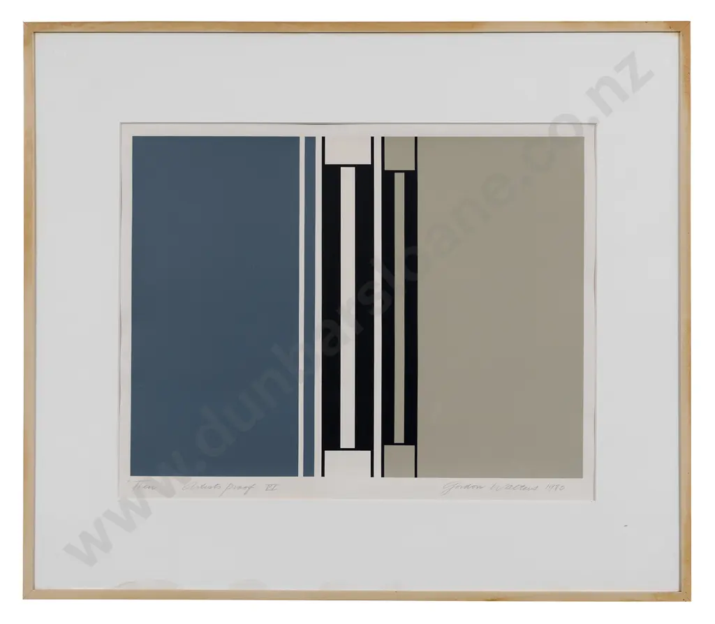 Gordon Walters (1919 - 1995) - "Then" Image 1++