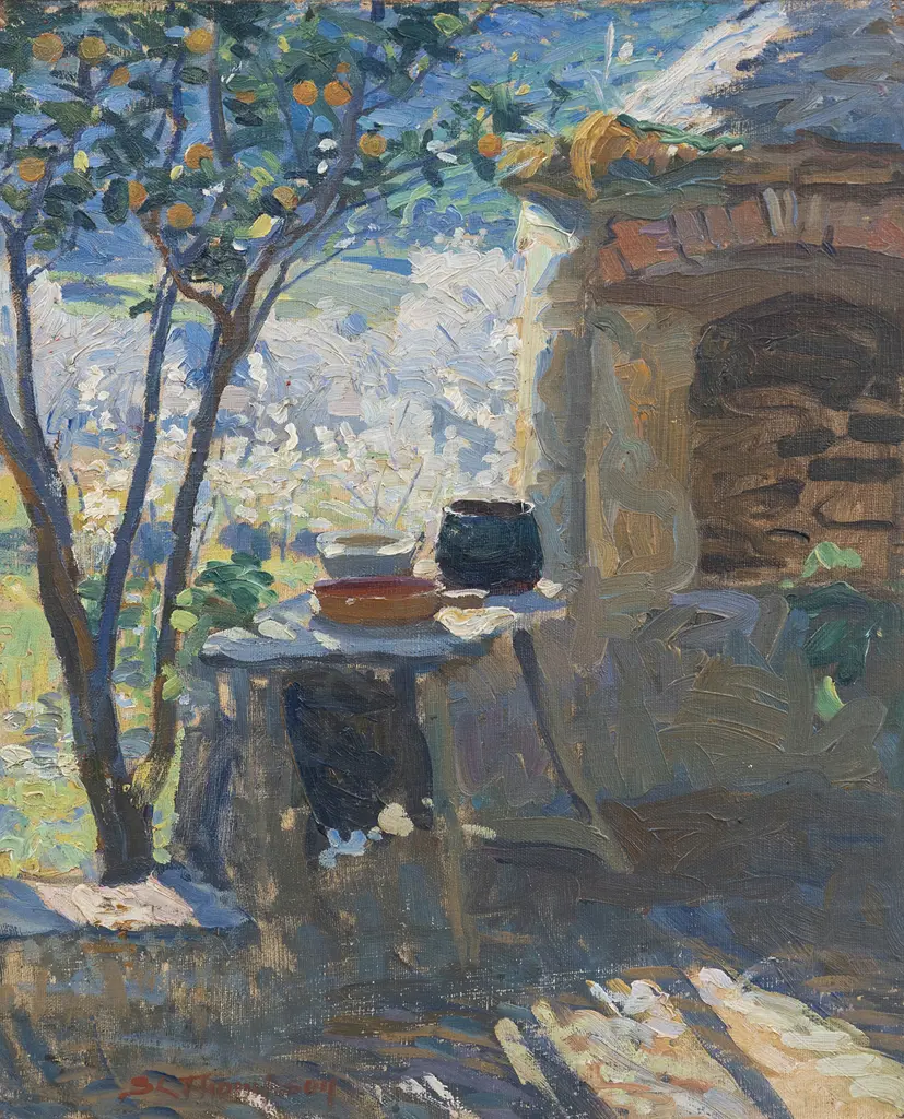 Sydney Lough Thompson (1877 - 1973) - The Orange Grove Image 1++