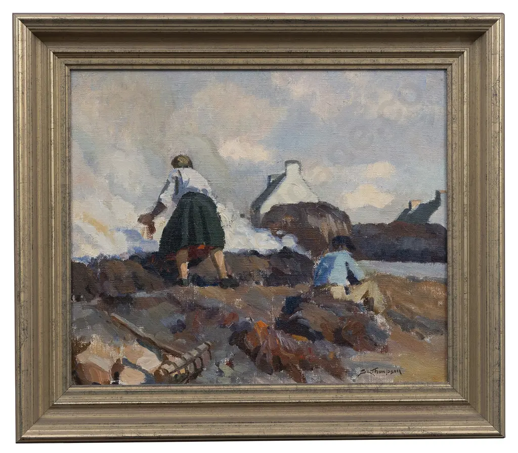 Sydney Lough Thompson (1877 - 1973) - Burning Seaweed Image 1++
