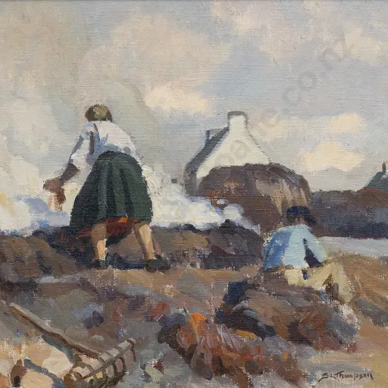 Sydney Lough Thompson (1877 - 1973) - Burning Seaweed