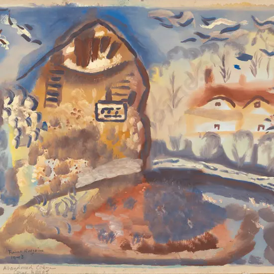 Frances Mary Hodgkins (1869 - 1947) - Abandoned Cottage Cerne Abbas No 2