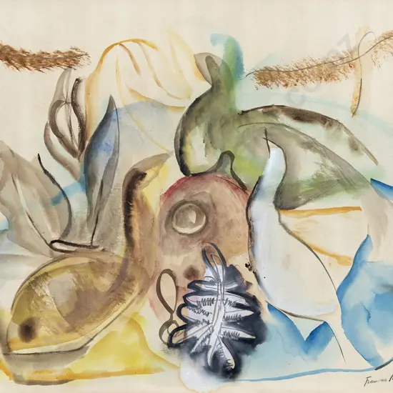 Frances Mary Hodgkins (1869 - 1947) - Christmas Decorations