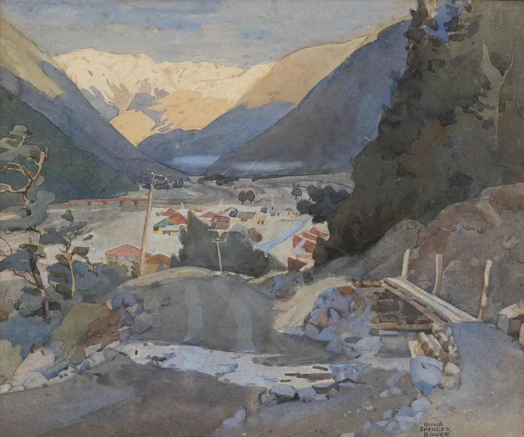 Olivia Spencer Bower (1905 - 1982) - Arthur's Pass Image 1++