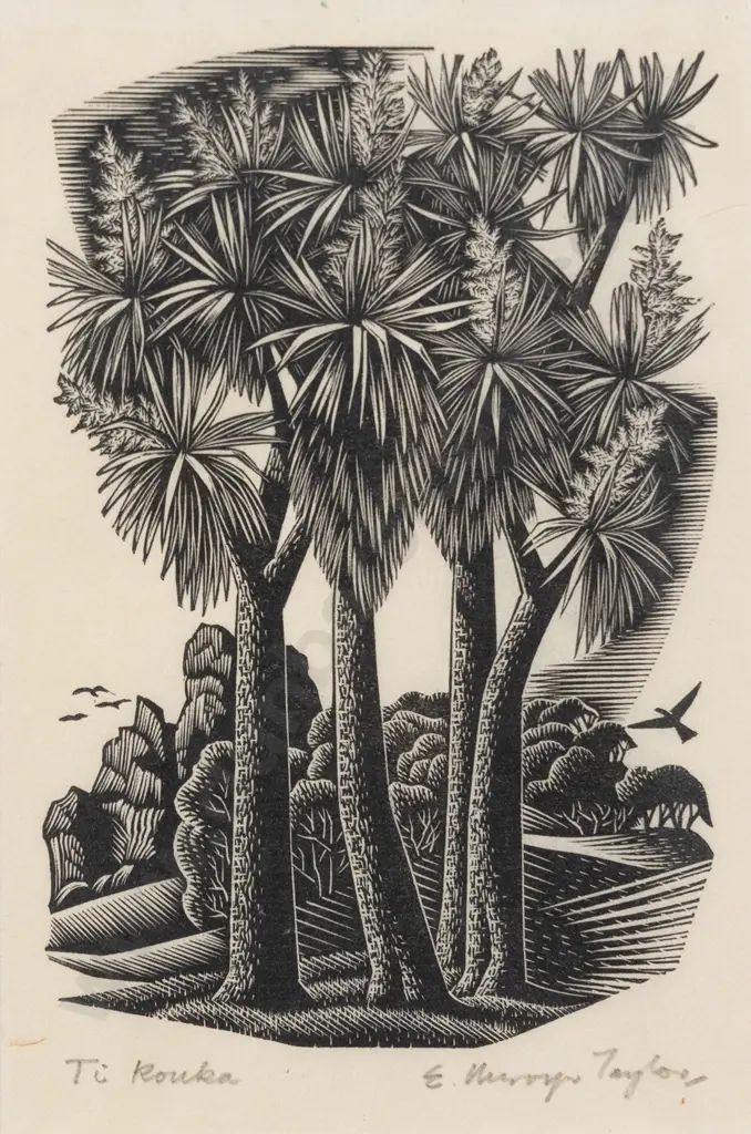 E Mervyn Taylor (1906 - 1964) - Ti Kouka Image 1++