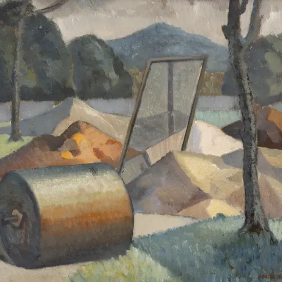John Tole (1890 - 1967) - Landscape with Roller