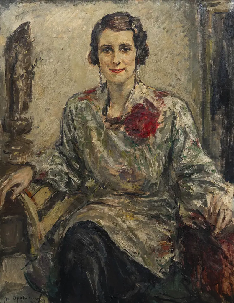 Josef Oppenheimer (1876 - 1966) - Portrait of Katherine Wiliamson Image 1++