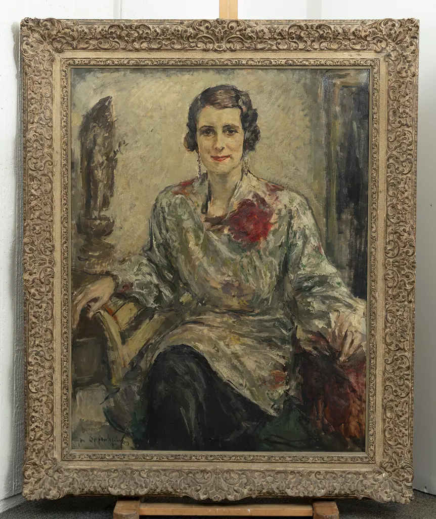 Josef Oppenheimer (1876 - 1966) - Portrait of Katherine Wiliamson Image 1++