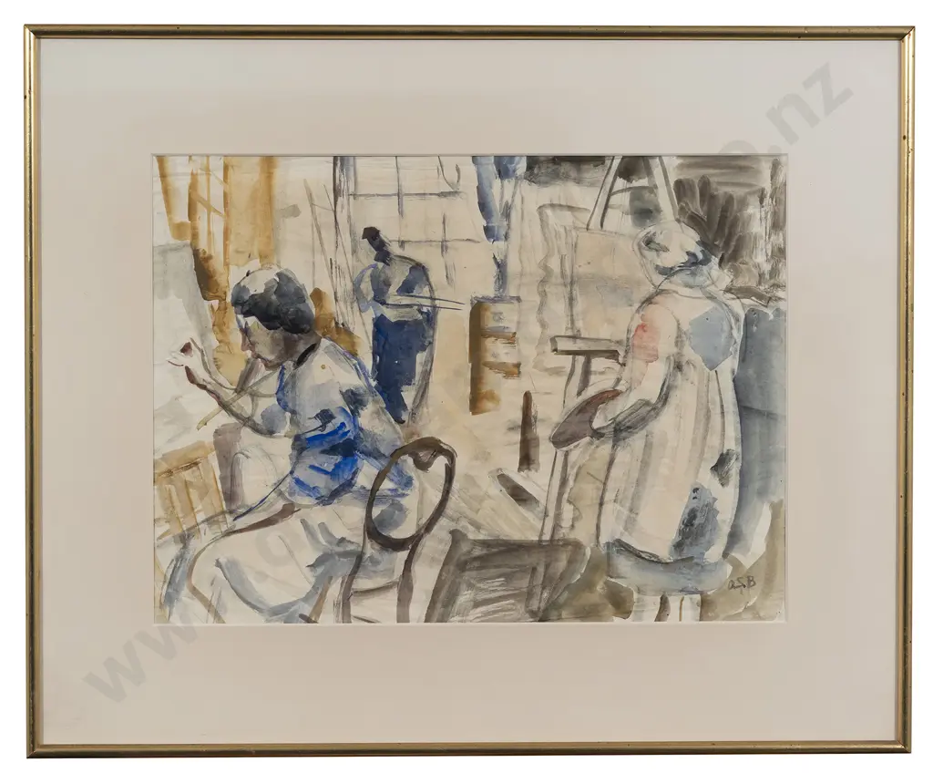 Olivia Spencer Bower (1905 - 1982) - Drawing Studio Image 1++
