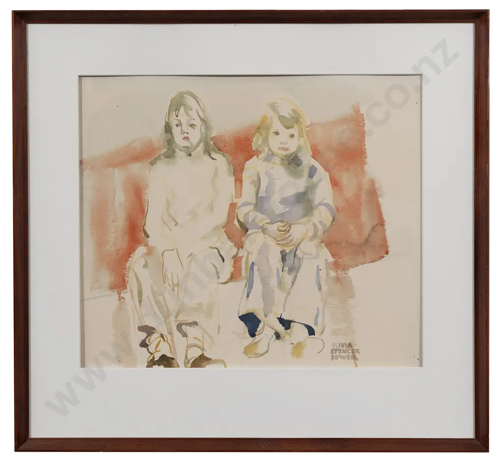 Olivia Spencer Bower (1905 - 1982) - Two Children Image 1++