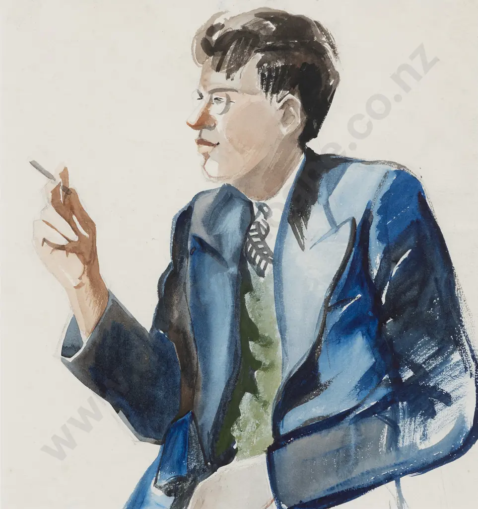 Louise Henderson (1902-94) - Untitled Portrait Image 1++