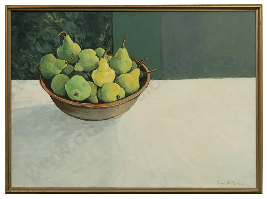 Shona McFarlane (1929 - 2001) - Still Life with Pears Image 1++