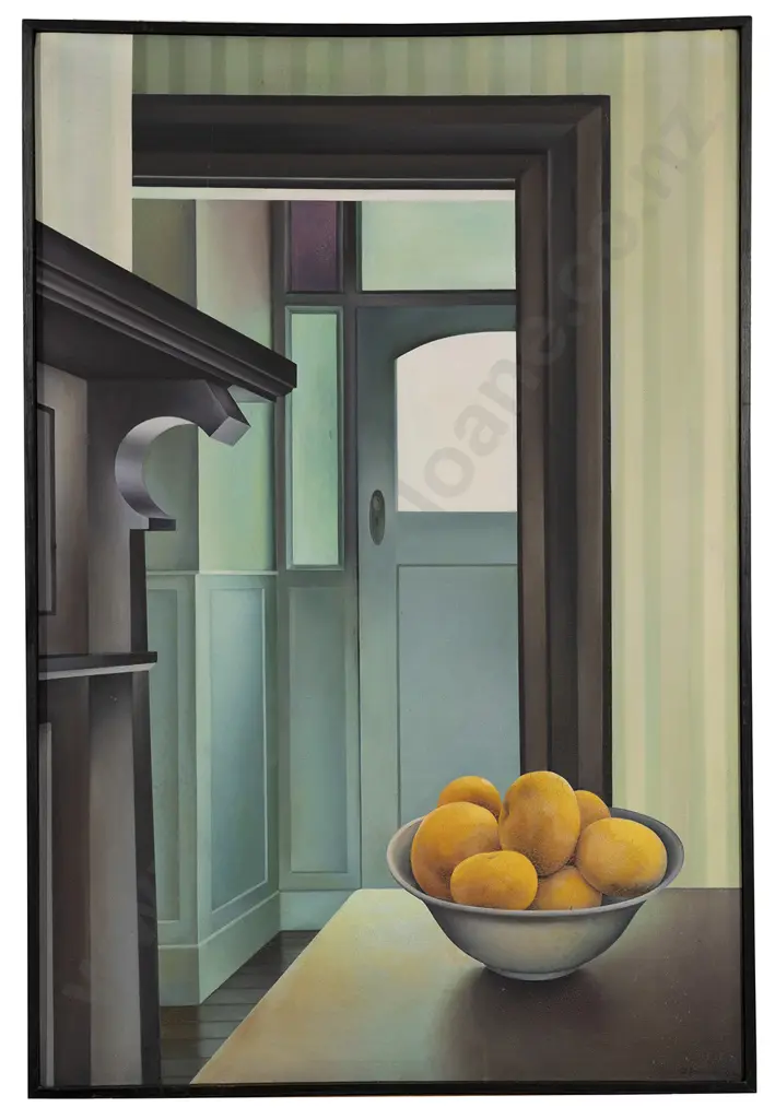 Glenda Randerson (b 1949) - Interior With Grapefruit Image 1++