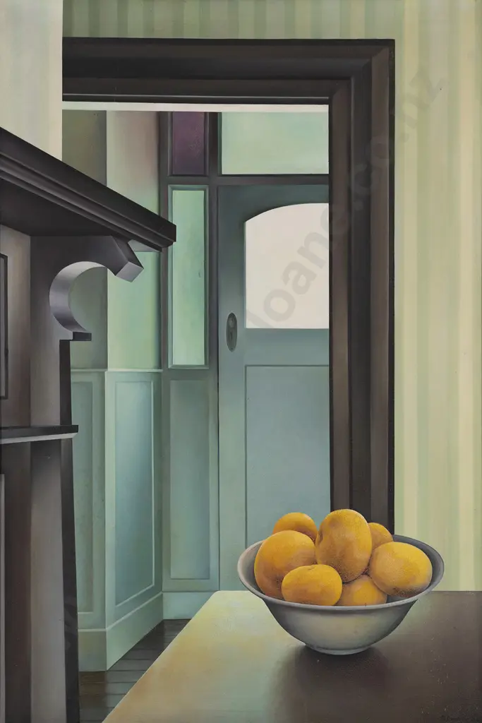Glenda Randerson (b 1949) - Interior With Grapefruit Image 1++