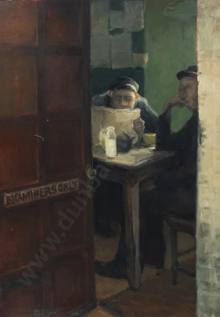 Derek Ball (b 1944) - Railway Workmen Image 1++