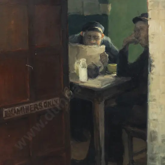 Derek Ball (b 1944) - Railway Workmen