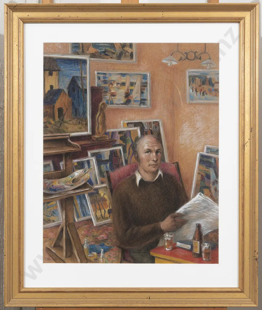 Allan Barns-Graham (1906 - 2006) - Portrait of Norman Scott Image 1++