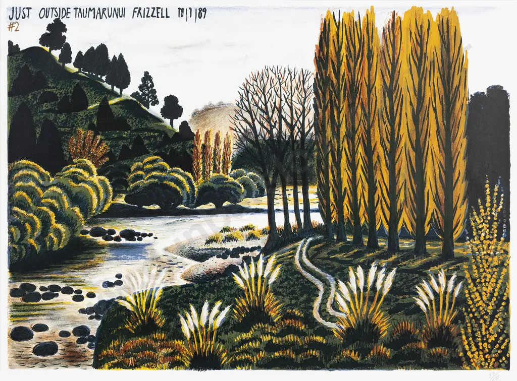 Dick Frizzell (b 1943) - Just Outside Taumaranui Image 1++