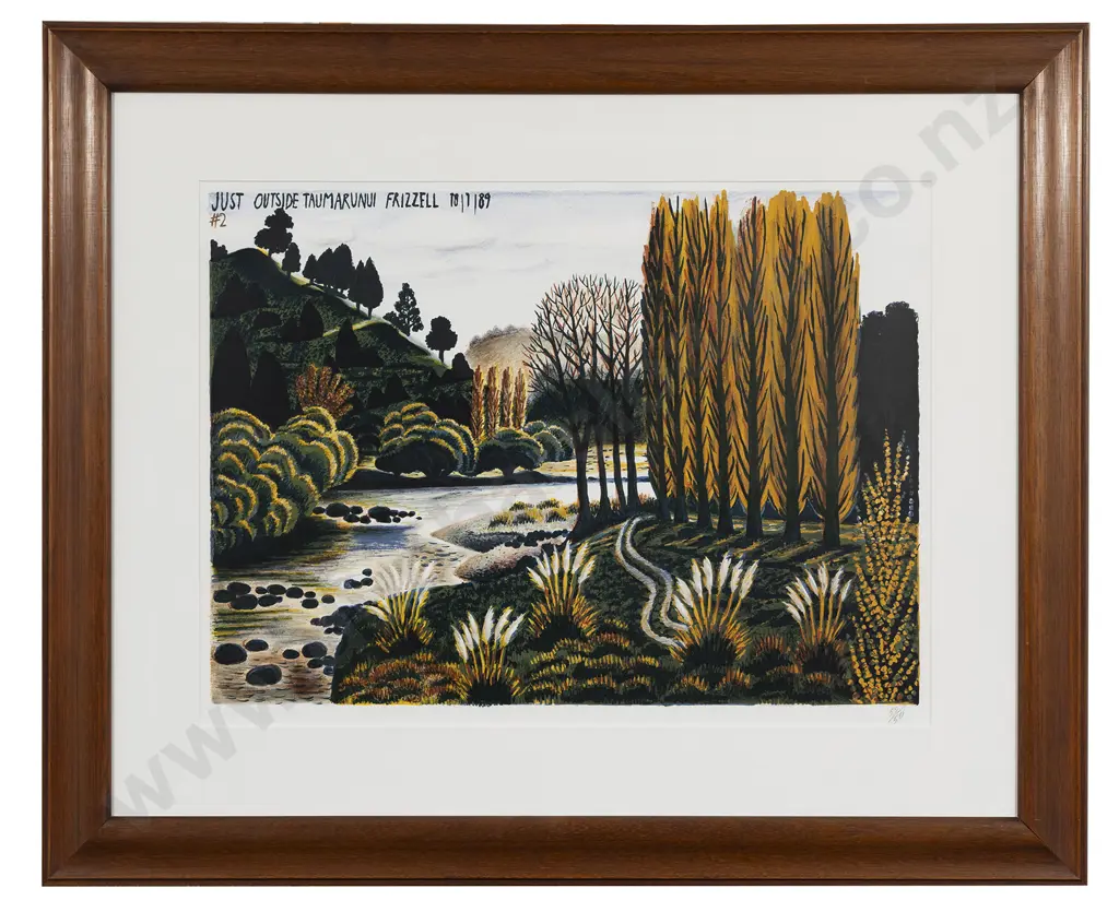 Dick Frizzell (b 1943) - Just Outside Taumaranui Image 1++