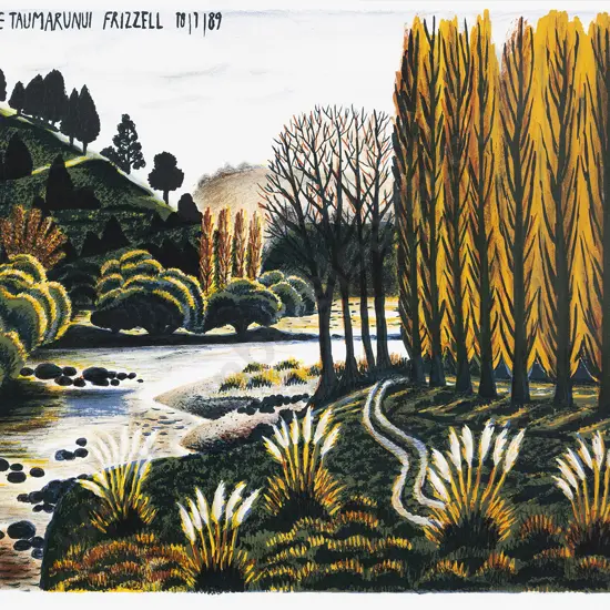 Dick Frizzell (b 1943) - Just Outside Taumaranui