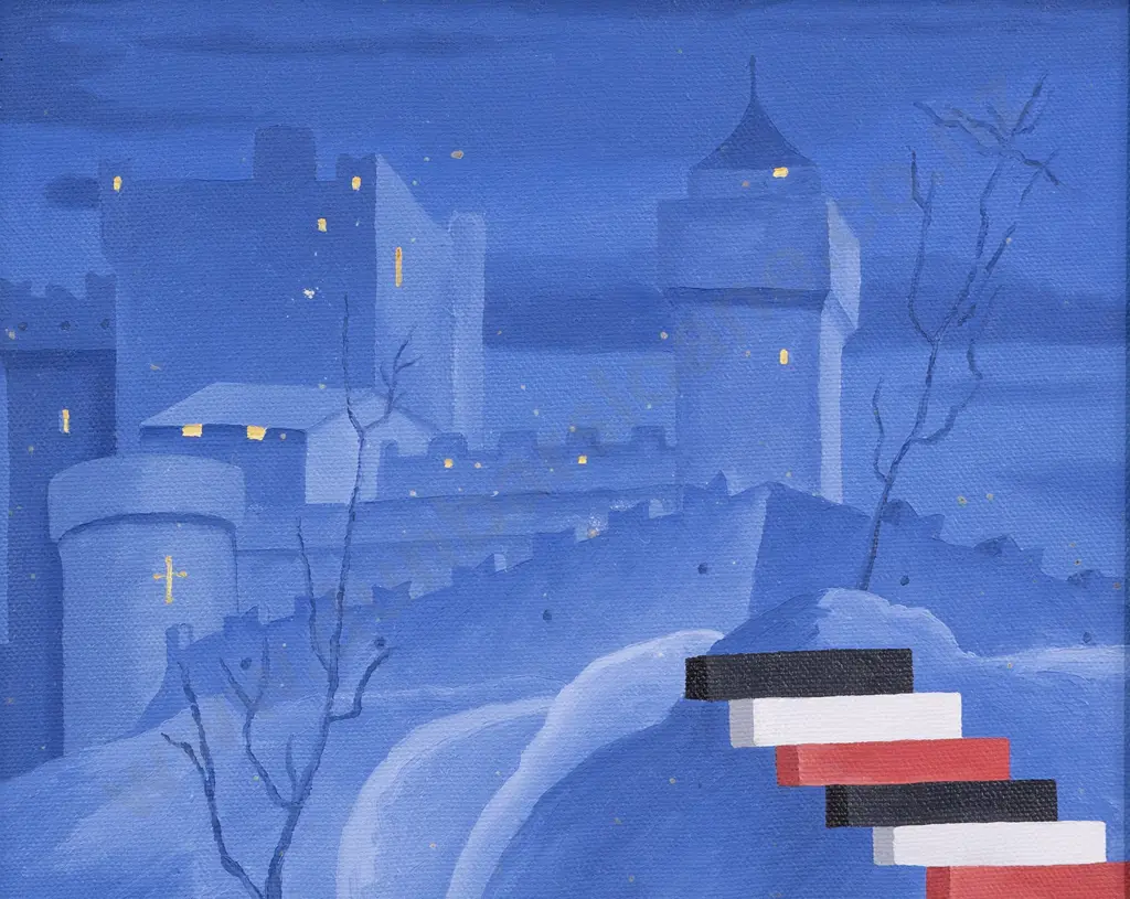 Peter Ireland (b1947) - Castle Assault (after Marco Basaiti) Image 1++