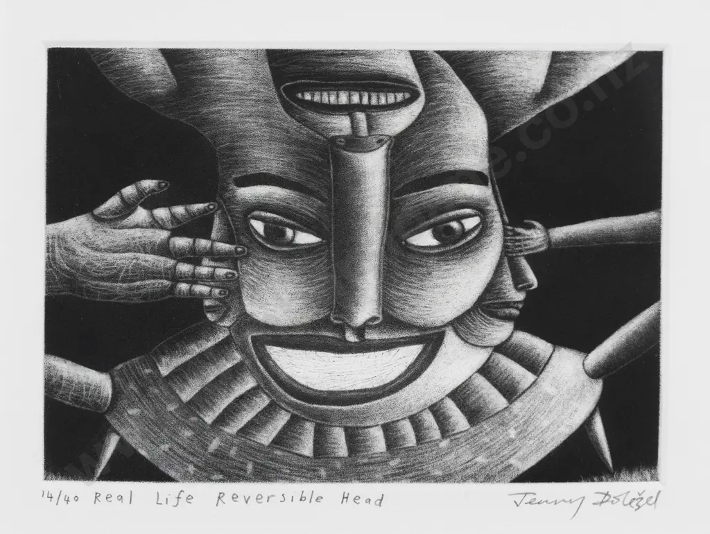 Jenny Dolezel (b 1964) - Real Life Reversible Head Image 1++