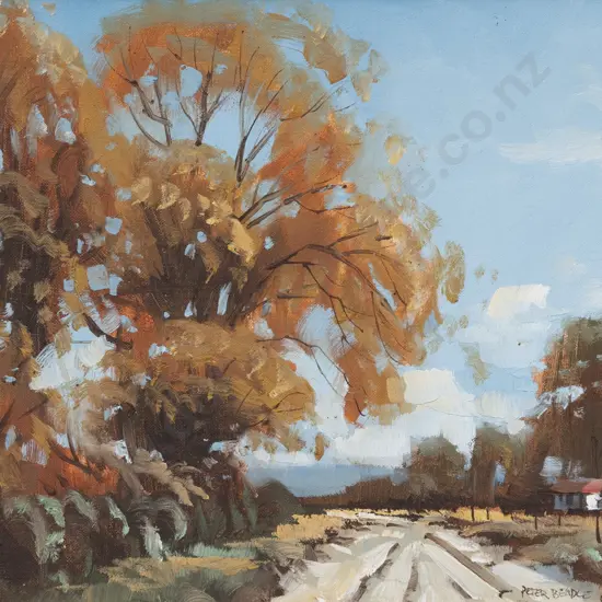 Peter Beadle (b 1933) - Autumn Road to Arrowtown