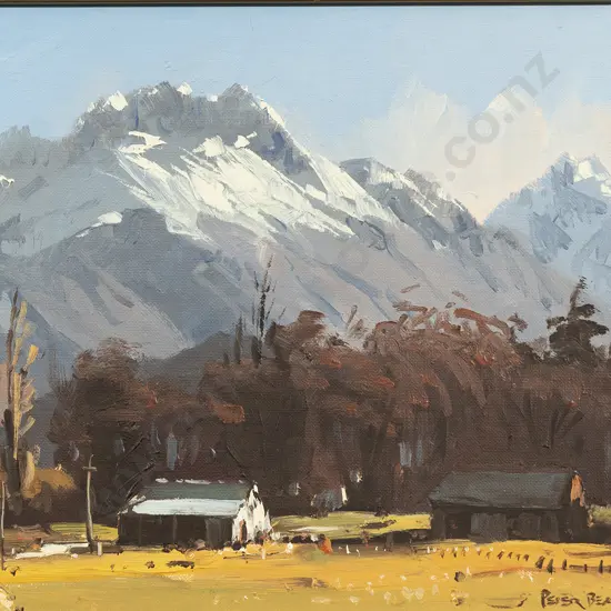 Peter Beadle (1933 - 2021) - Cecil & Walter Peaks From Crown Tce Above Arrowtown