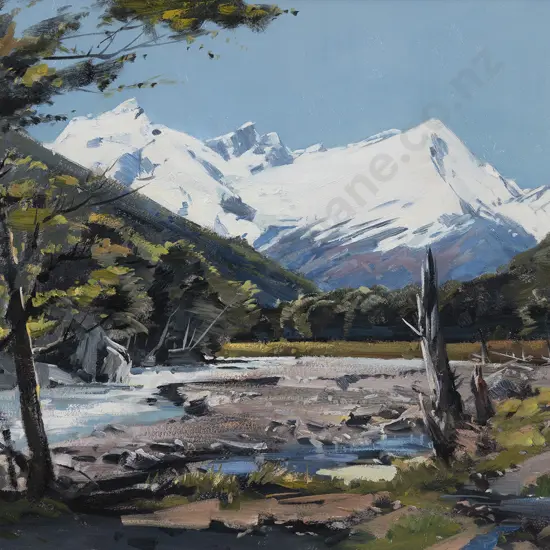 Douglas Badcock (1922-2009) - Spring Afternoon Rees Valley