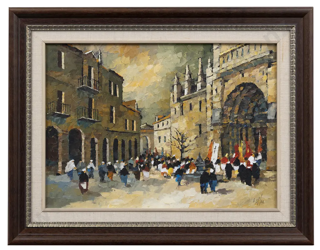 Tom Esplin (1915 - 2005) - San Esteban De Gormez Spain Image 1++