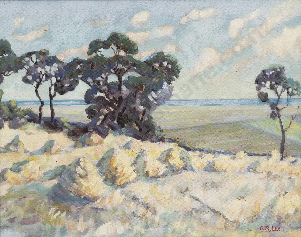Owen R Lee (1918 - 2003) - Coastal Landscape Image 1++