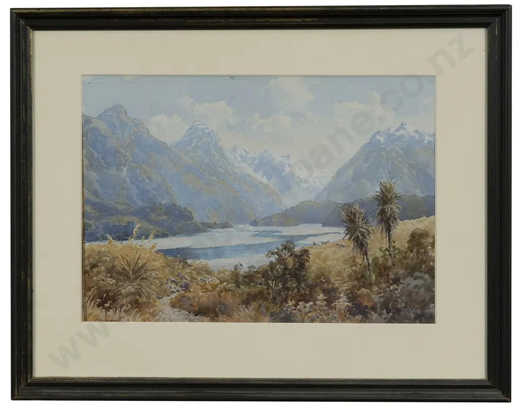 C H Howorth (1856 - 1945) - Southern Braided River Image 1++