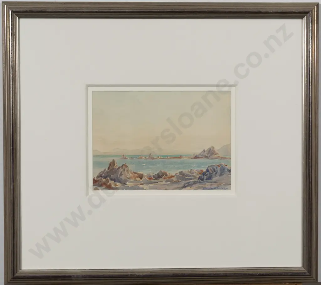Roland Hipkins (1894 - 1951) - Rocky Coast Image 1++